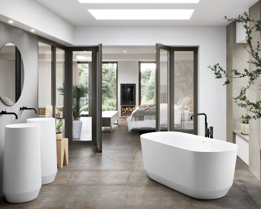 Móveis de casa de banho moderna - inspirações na moda